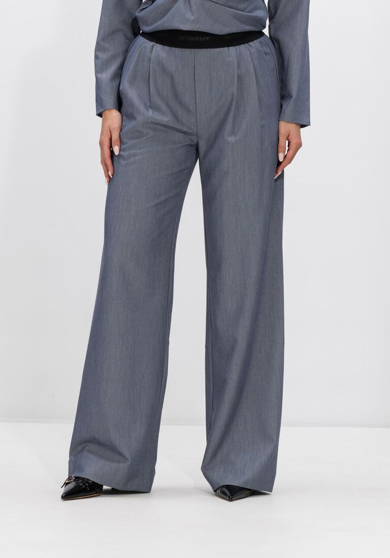 blauwe co'couture wijde broek tenga logo ll pant