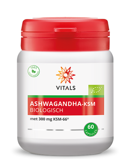 Vitals Ashwagandha-KSM Biologisch Capsules 60CP