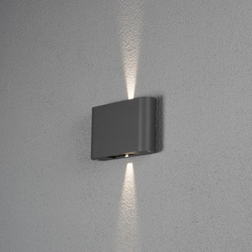 Konstsmide buitenlamp Chieri 7854 powerled  2-lichts antraciet
