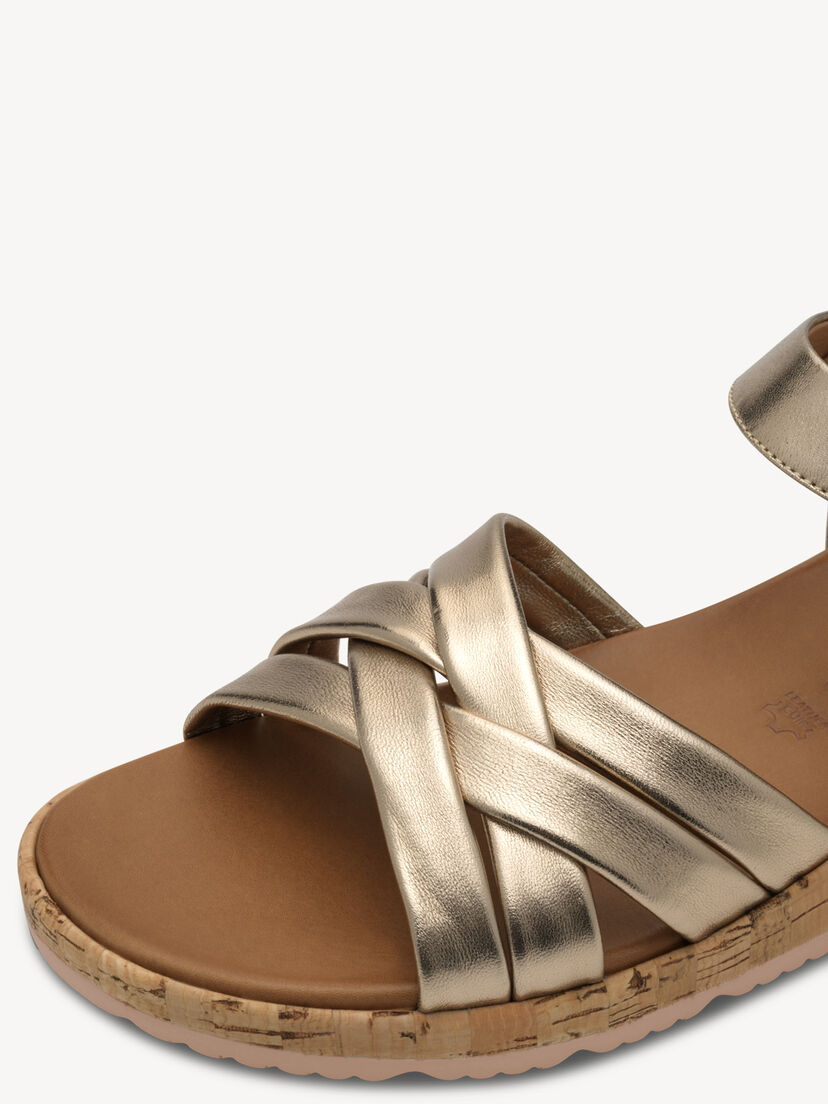 Leren Sandaal - metallic