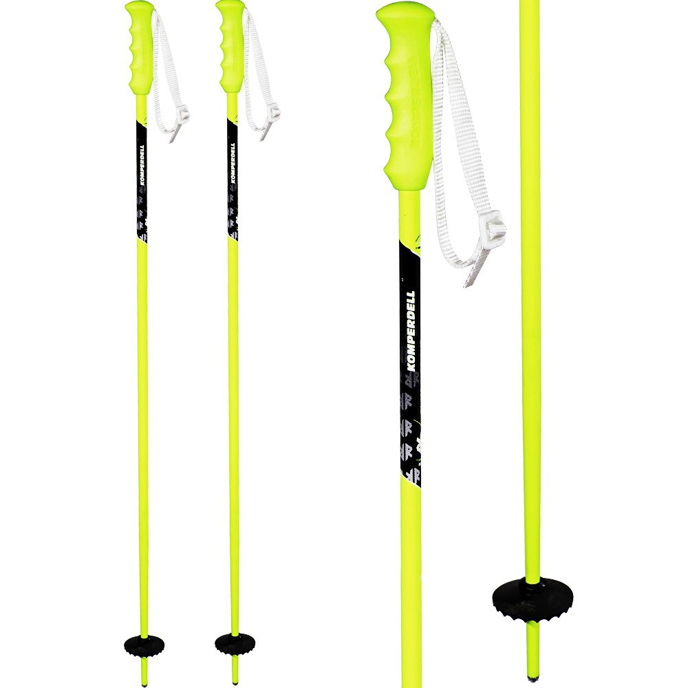 Komperdell Bright Yellow Alpin Skistöcke Kinder gelb