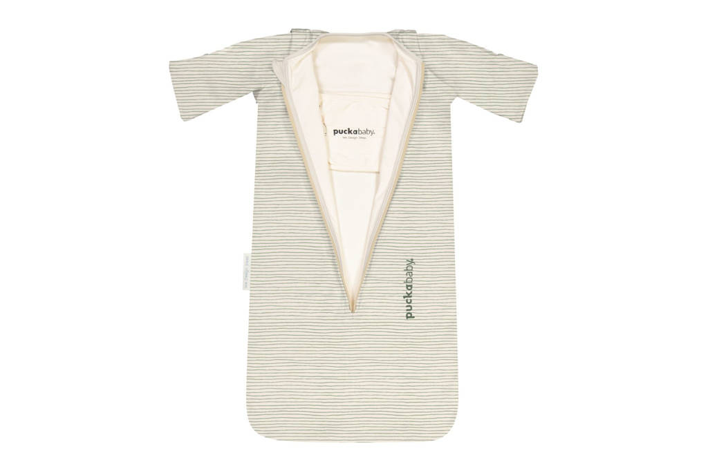 The Bag New Born slaapzak Green Stripes 0-6 mnd
