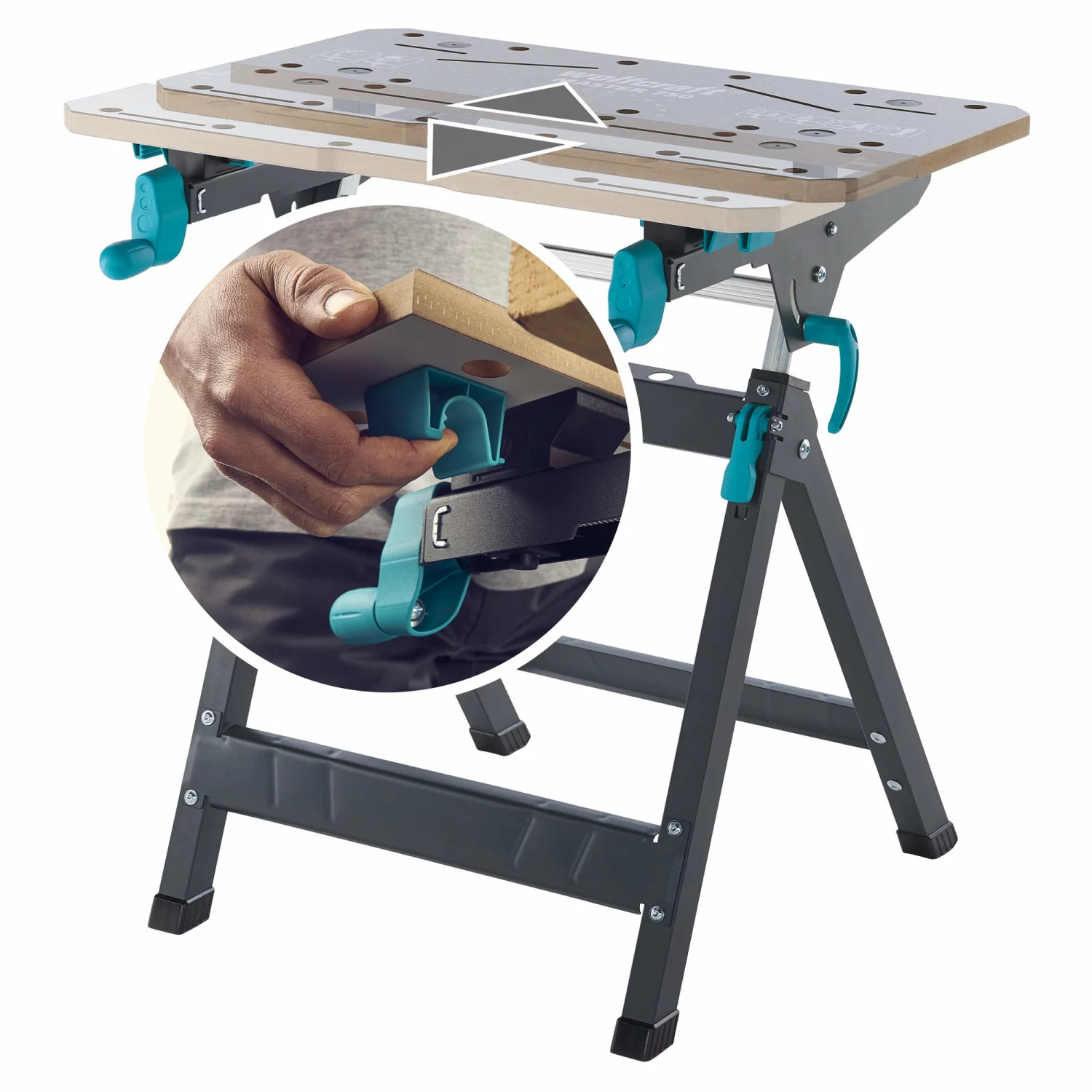 Wolfcraft Master 750 ERGO Workmate - 125kg