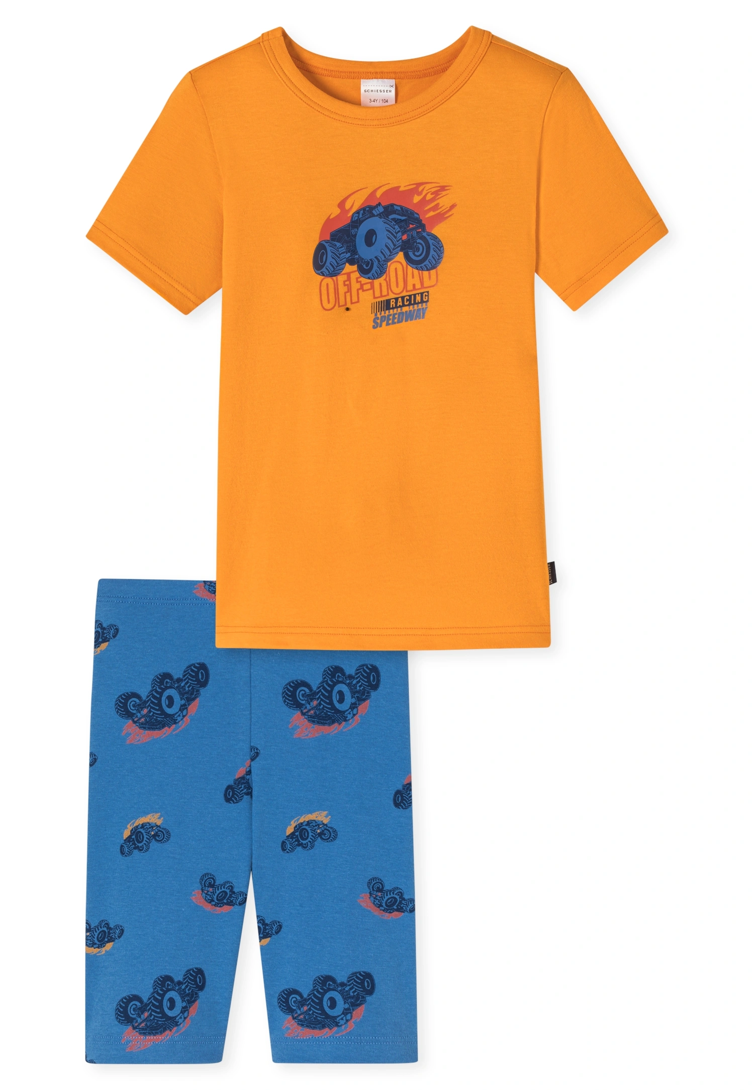 Schlafanzug OFF-ROAD kurz in orange