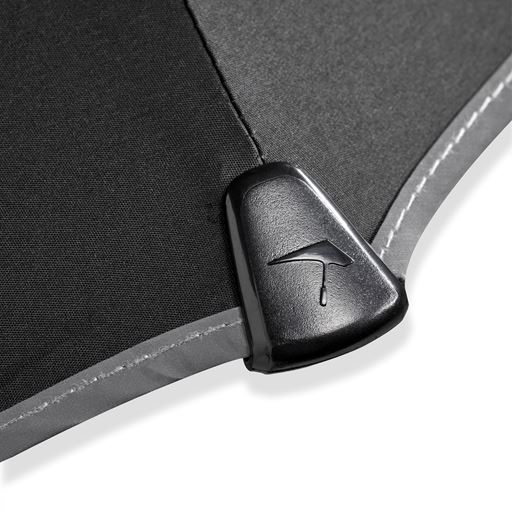 Senz Mini Paraply, Pure Black Reflective