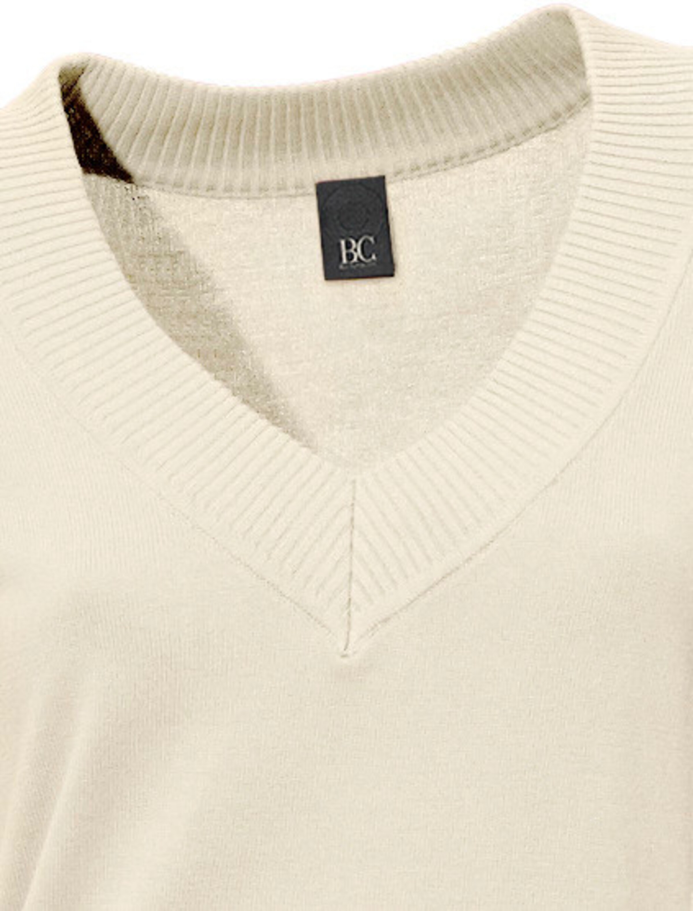 heine V-Pullover in offwhite