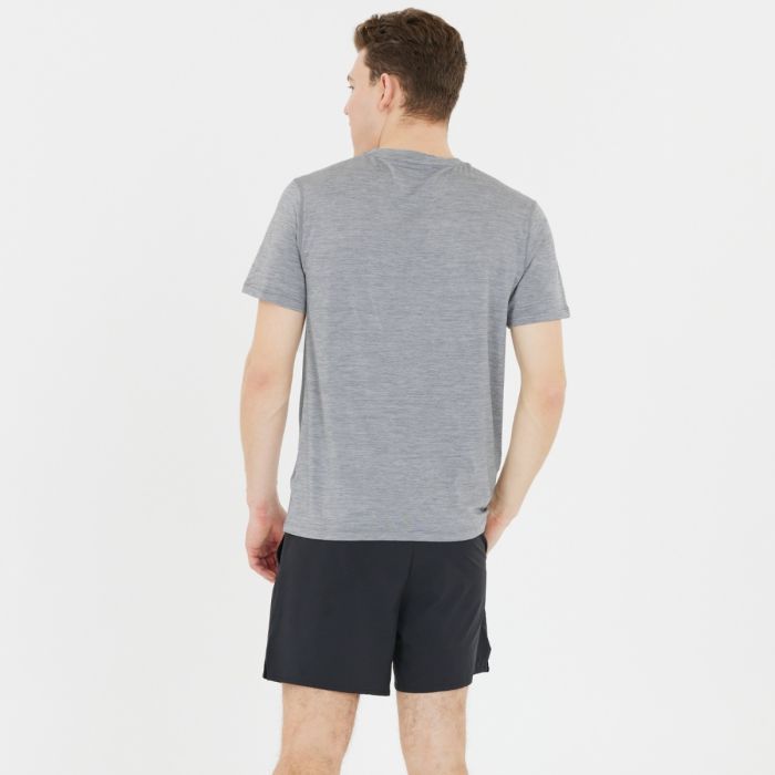 Endurance Herre T-shirts Abdon Melange Short Sleeve Tee Grå