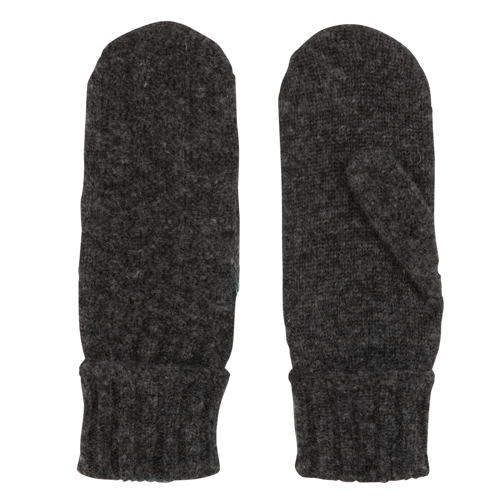 CABLE - Gants en maille de laine mélangée| Gris