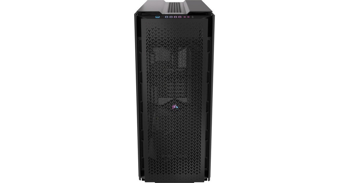 CorsairiCUE LINK 9000D RGB AIRFLOW big tower behuizing  (Zwart | 4x USB-A | 2x USB-C | Tempered Glass)