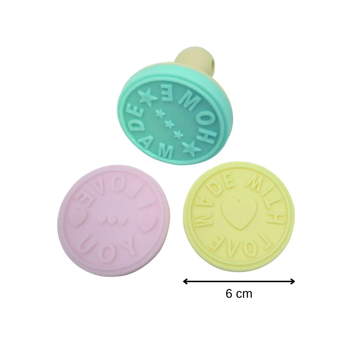 Lot de 3 tampons à pâtisserie pour biscuits Zenker