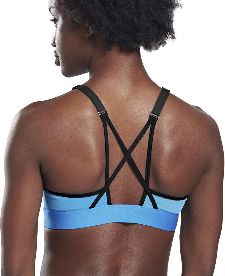 Reebok Hero Medium-Impact Strappy BH Blå