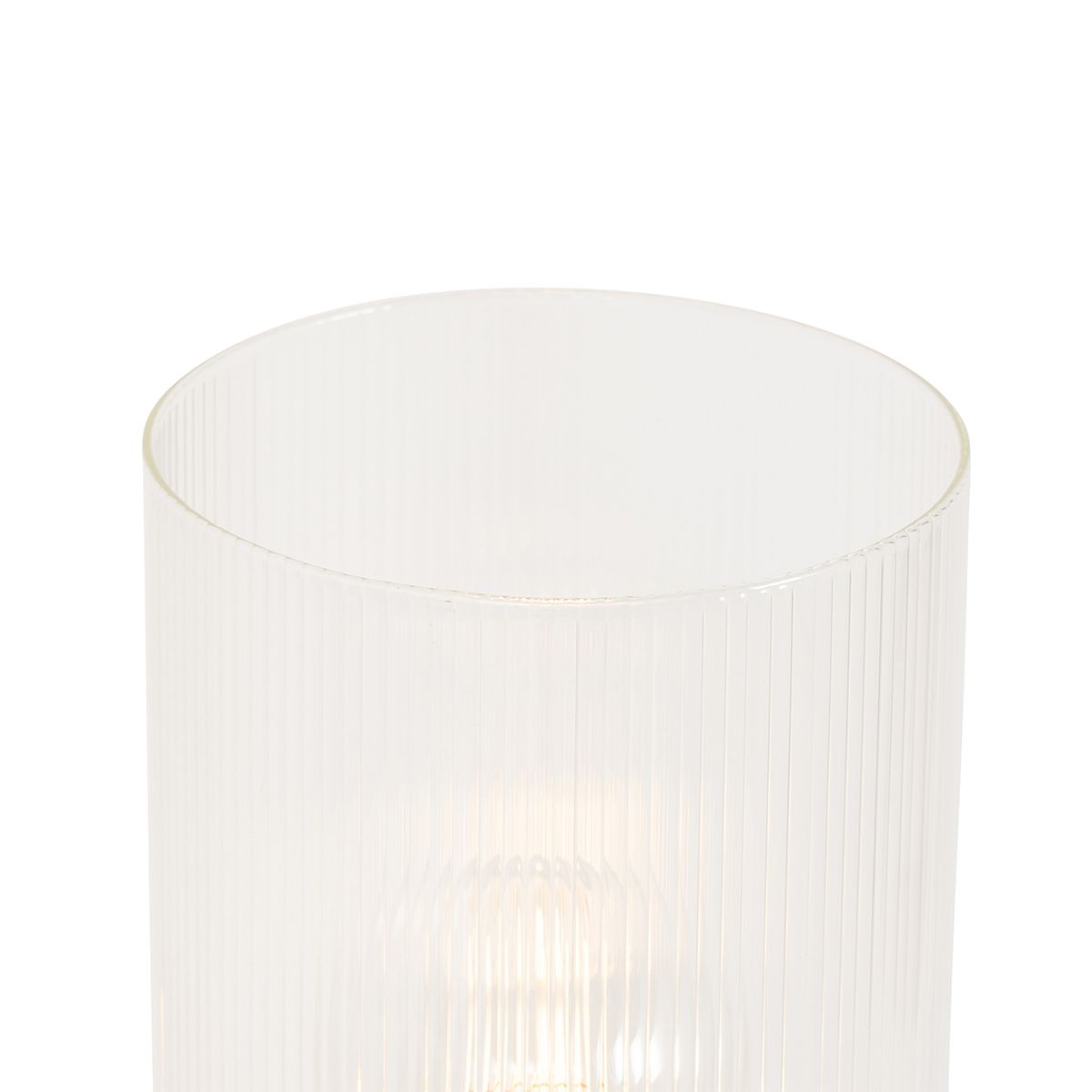 Art Deco tafellamp goud met glas 2-lichts - Laura