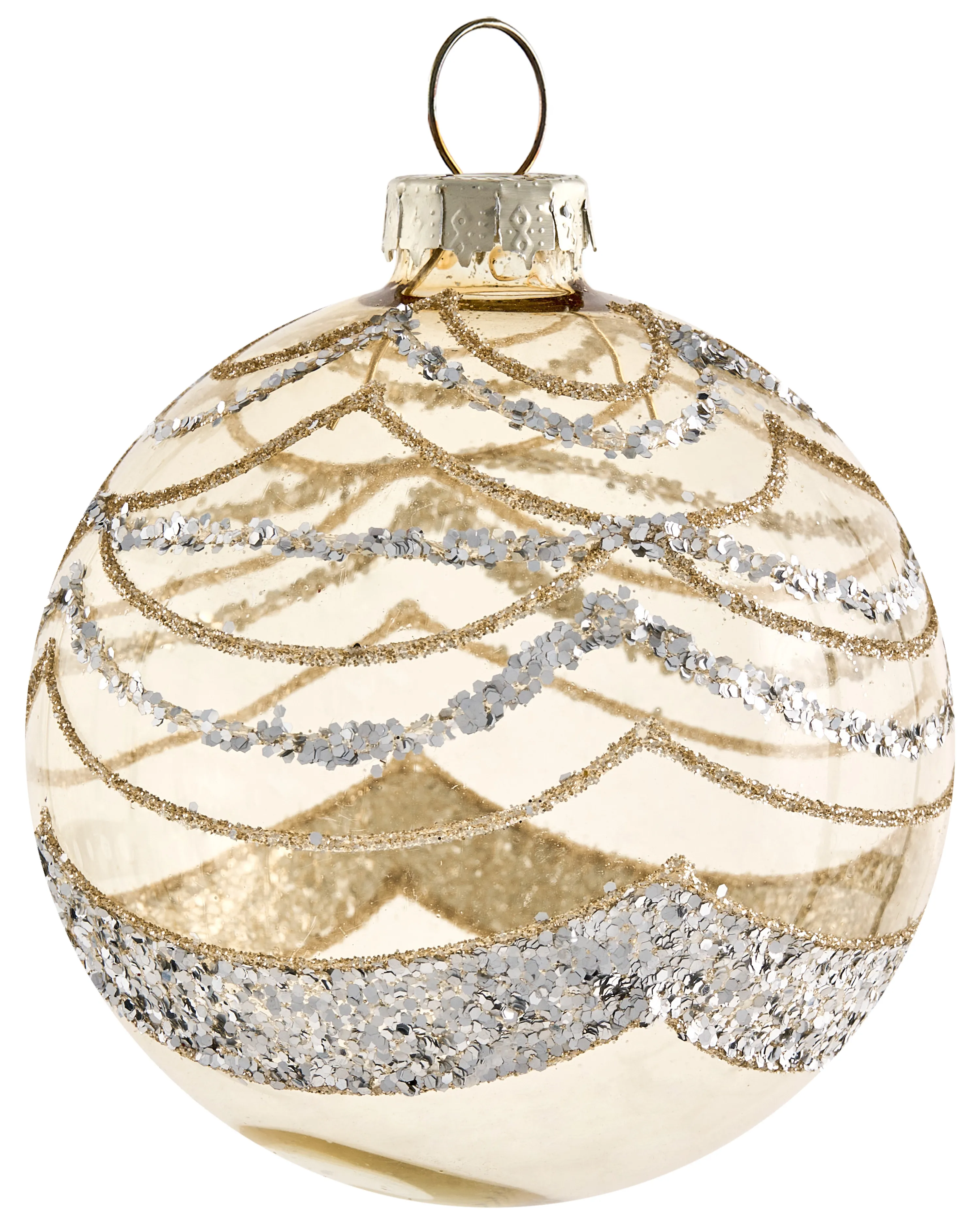 Set van 35 kerstballen BLING Glas Goud