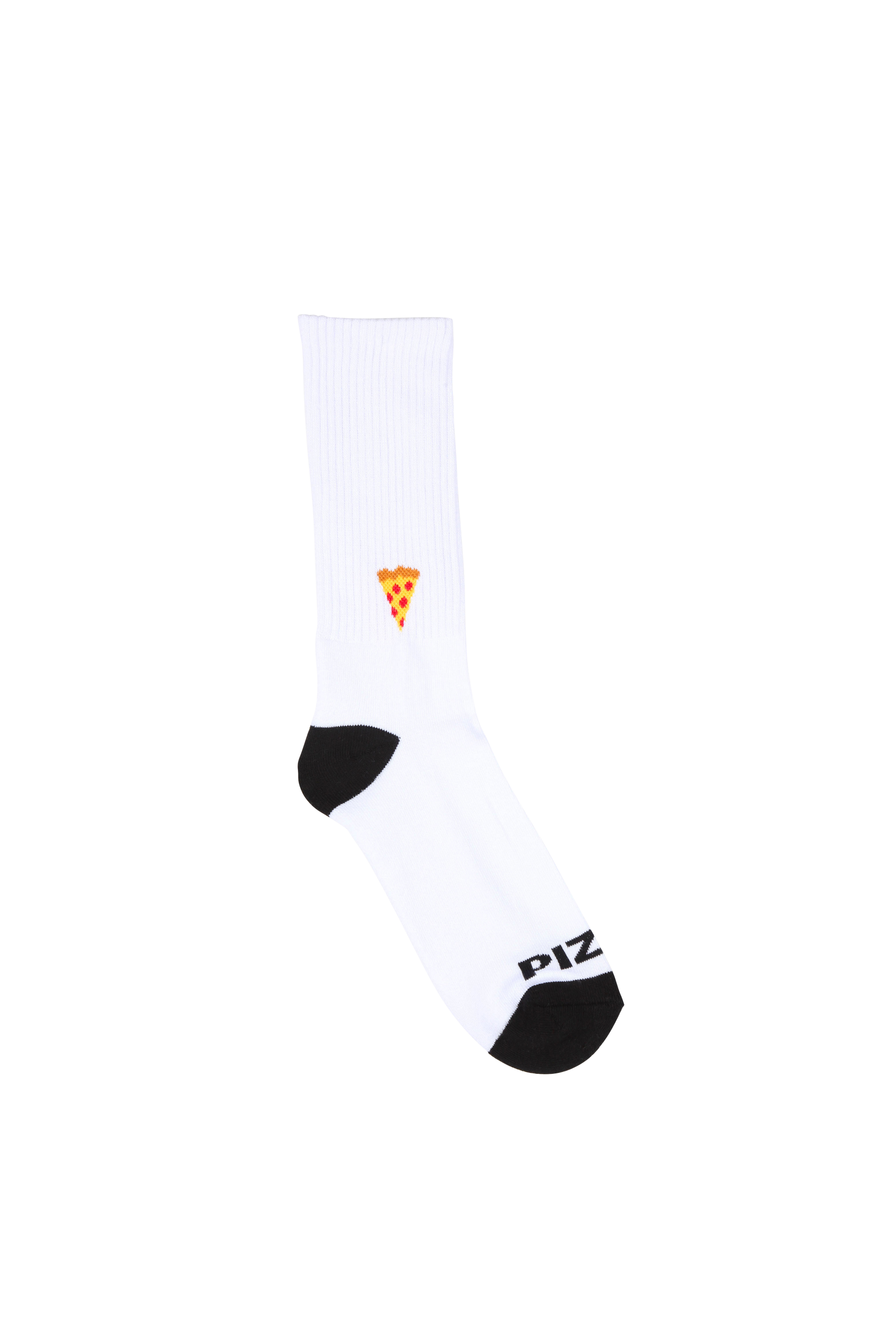 PIZZA SKATEBOARD Chaussettes  EMOJI Blanc