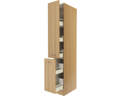 Flex Well Apothekerskast Nano BxDxH 30 x 57 x 200 cm beuken mat gedemonteerd