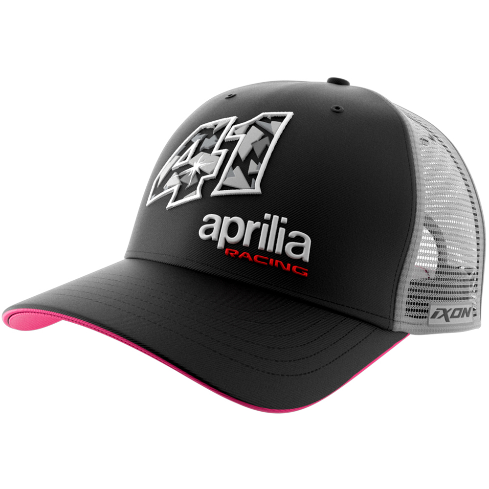 Ixon - Casquette Mesh Dual Aprilia / Espargaro 23 Noir / Gris