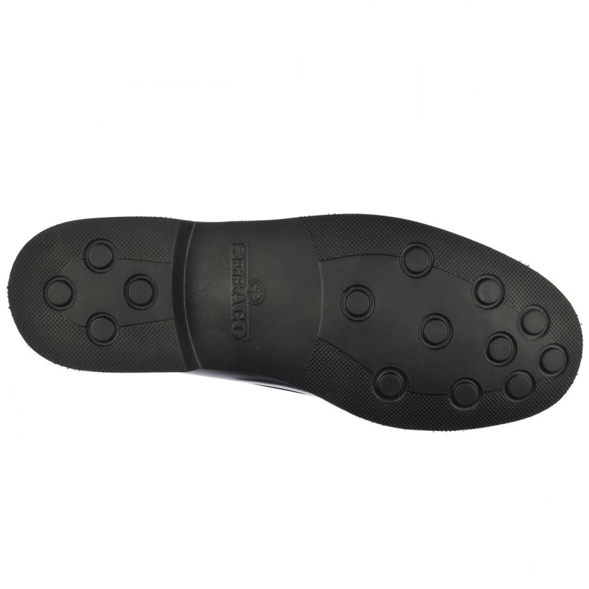 DAN POLARIS WIDE Black MOCASSIN-Mocassin pour homme en cuir largeur wide