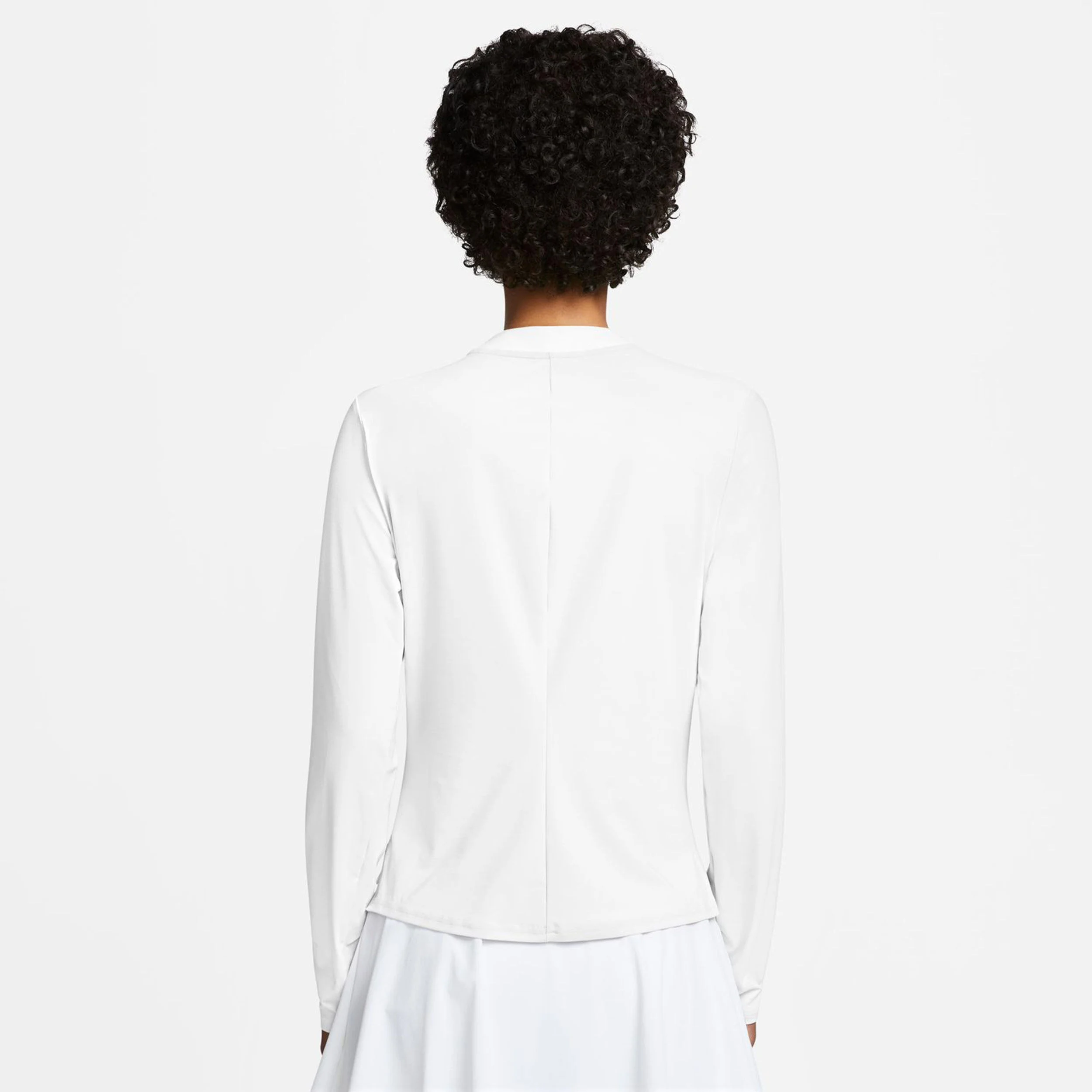 Nike Court Dri-Fit Advantage Haut Manches Longues Femmes - Blanc