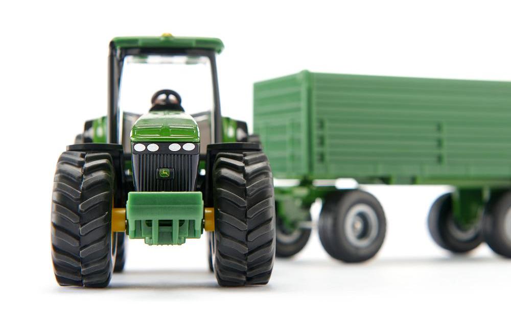 Traktor John Deere 8430 mit Kipper 1:50Siku Farmer Traktor Modell mit 2-Achs Kipper