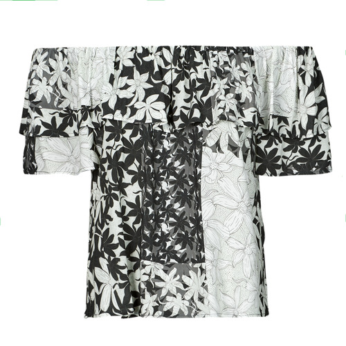 Desigual - BLUS_ANAÏS - Noir / Blanc