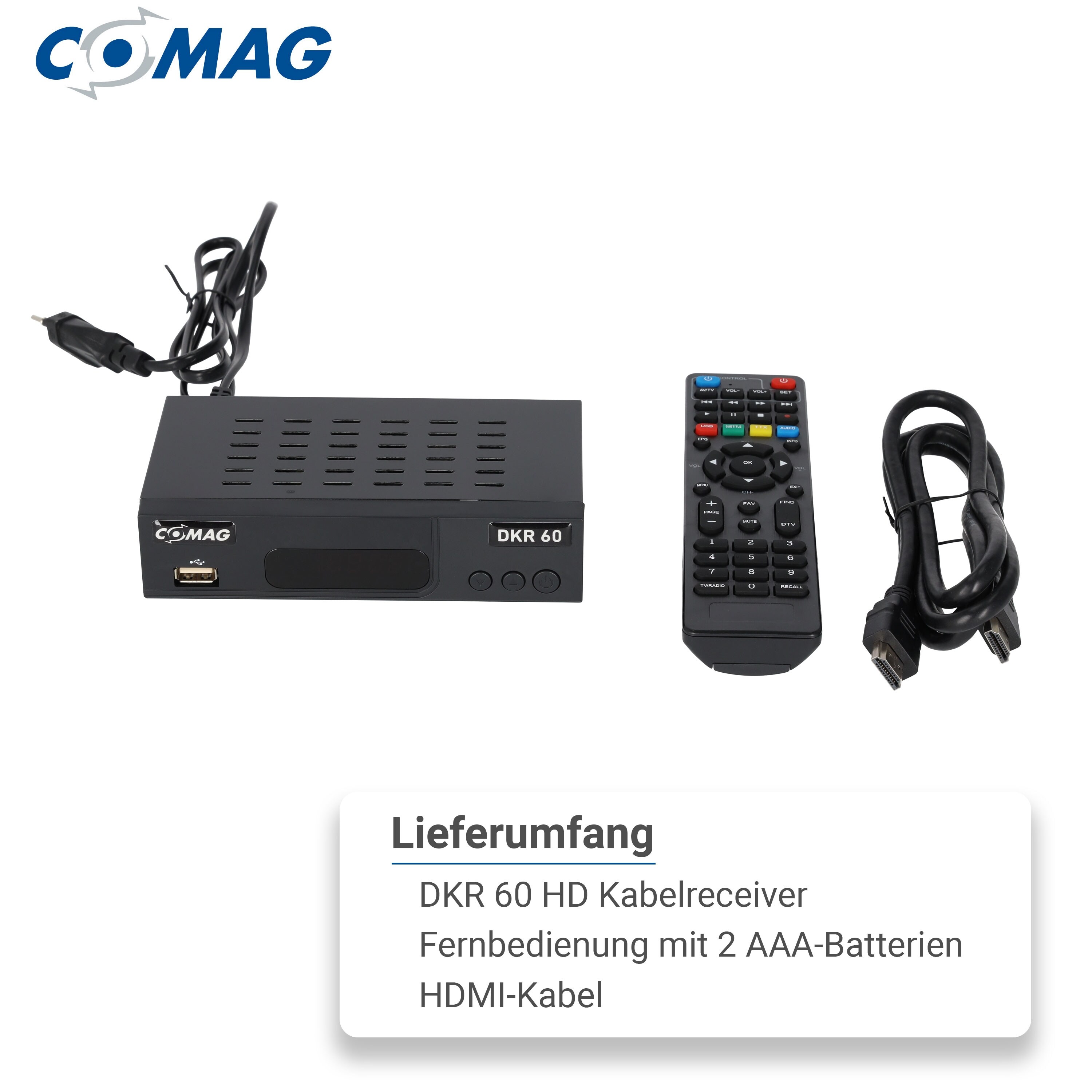 Comag DKR 60 HD HDTV Kabelreceiver mit PVR Funktion