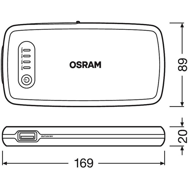 Osram - Booster de démarrage lithium OBSL200