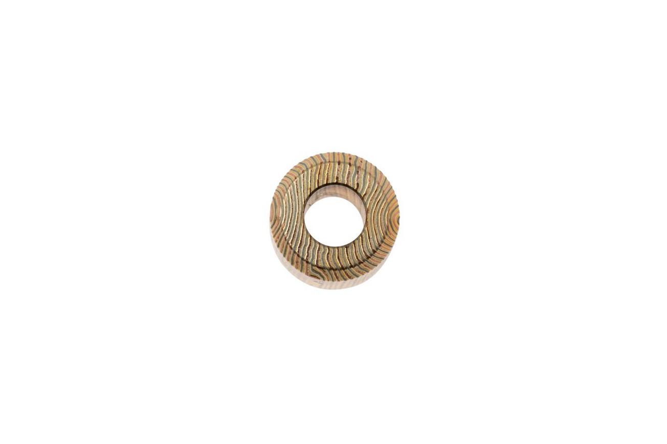 Big Idea Design Lanyard Bead DAM-BEAD-BS Brass Damascus, bead