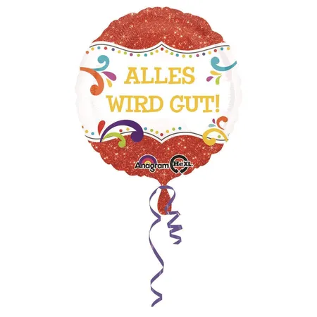 amscan Folienballon Sprüche Alles wird gut!