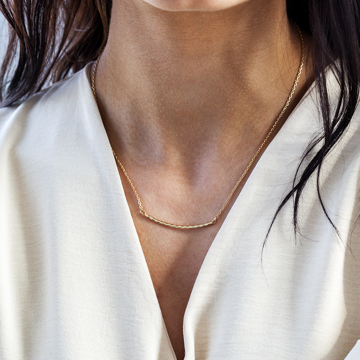 Collier plaqué or 40 à 45 cm