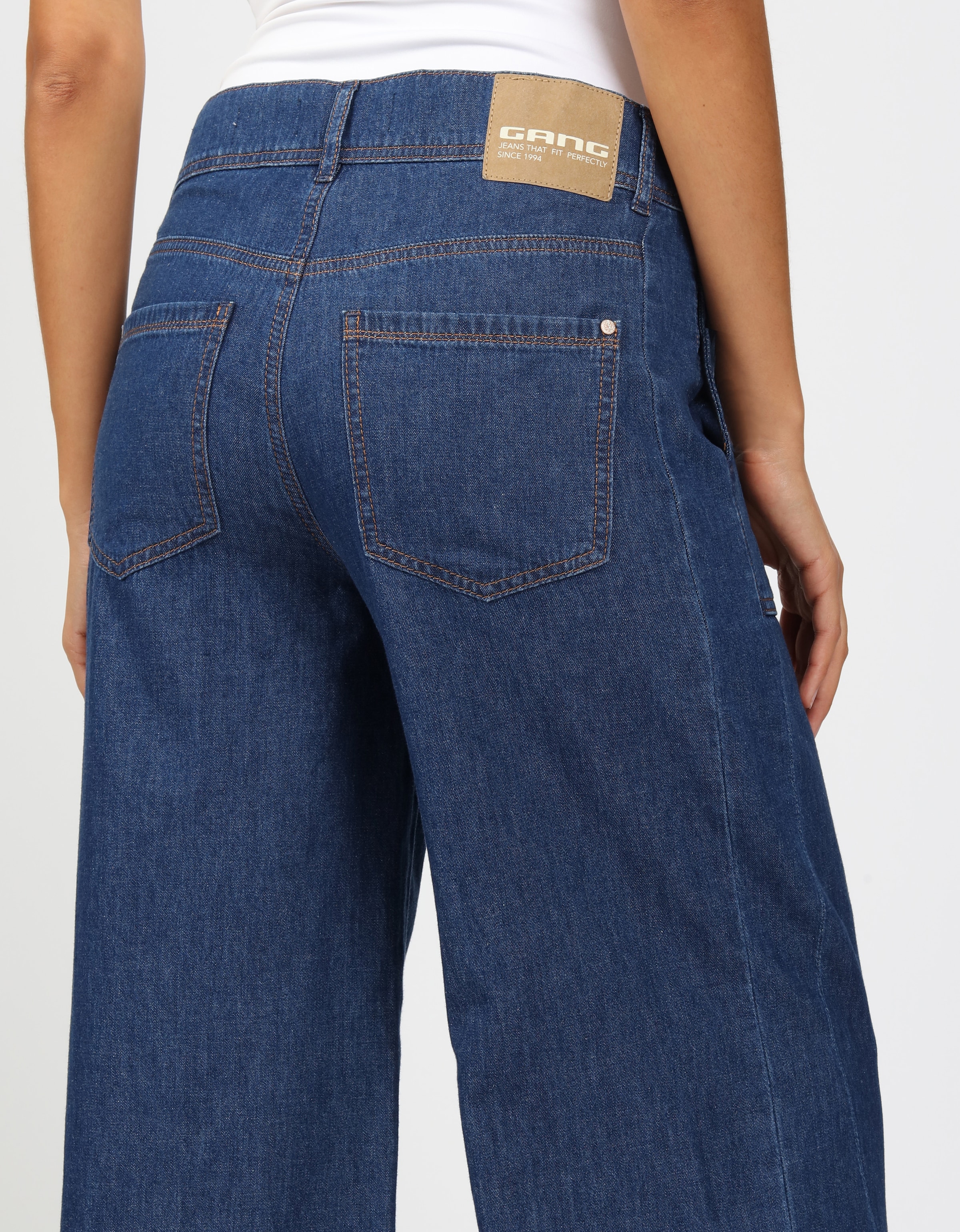 GANG Weite Jeans »94PAIGE WIDE« mit eingesetztem Seitenstreifen