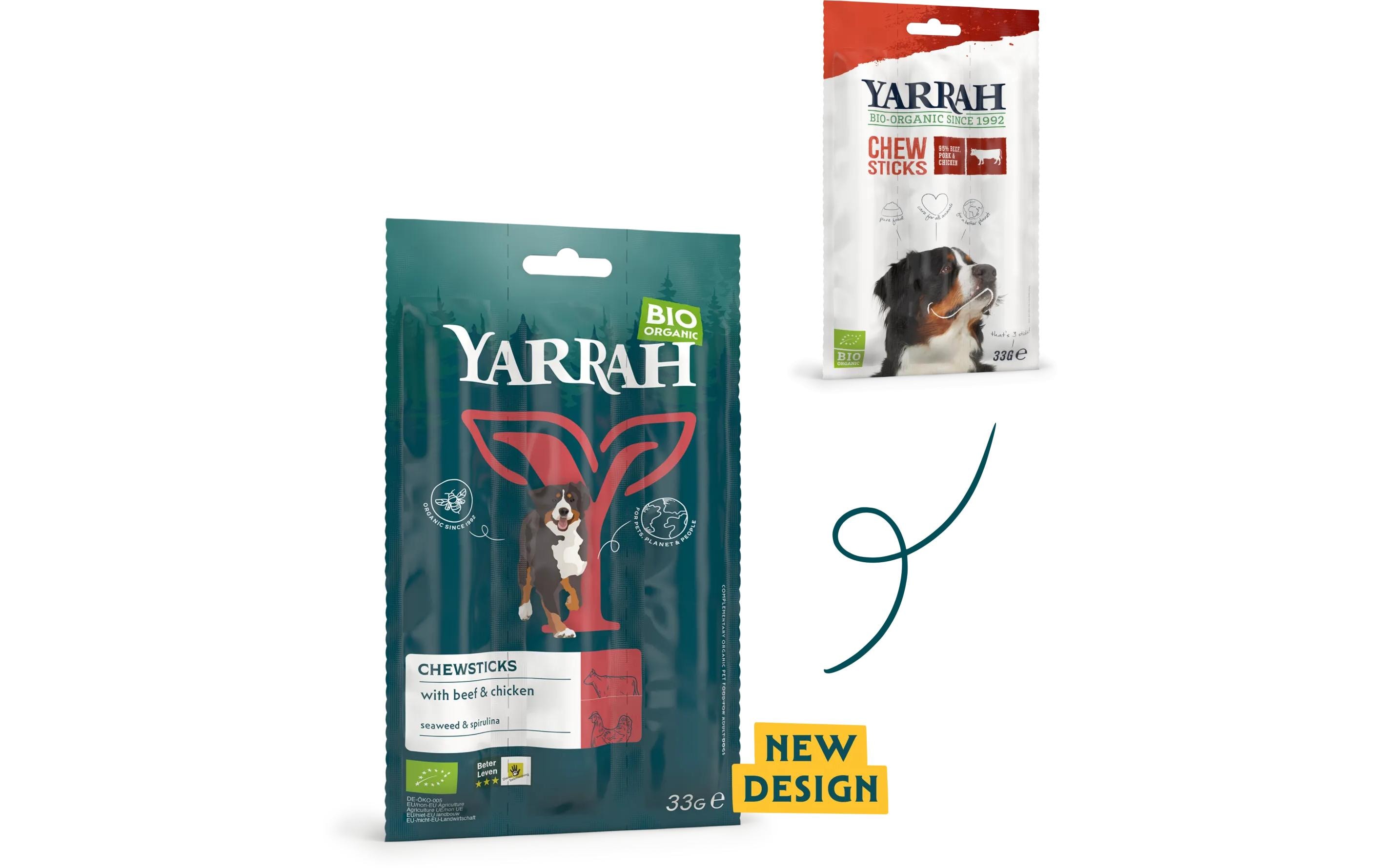 Kauartikel Bio Chewsticks Rind & Huhn 33 gBio Snack für Hunde