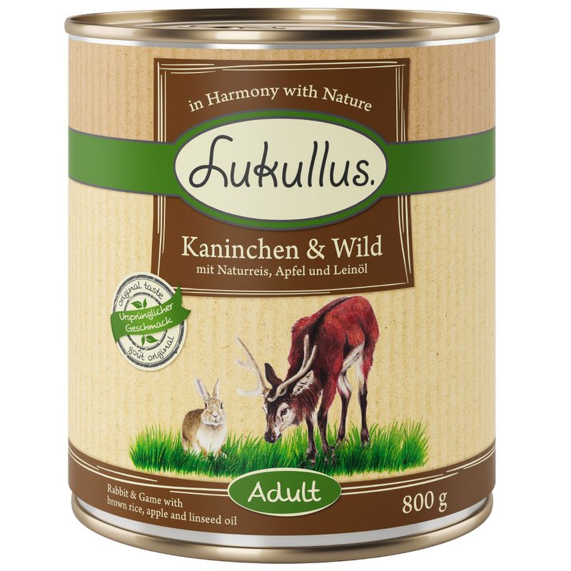 Lot 4 ou 5 saveurs Lukullus Adulte 24 x 800 g