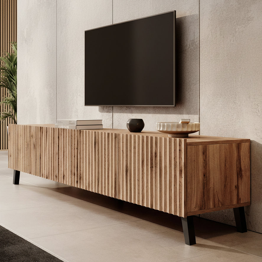 Pepinos 2 - TV-Meubel - Eiken - 200x42x44 cm
