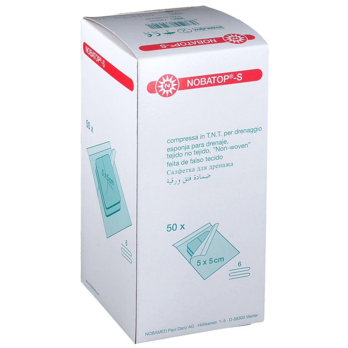 NOBATOP®-steril S 5 x 5 cm