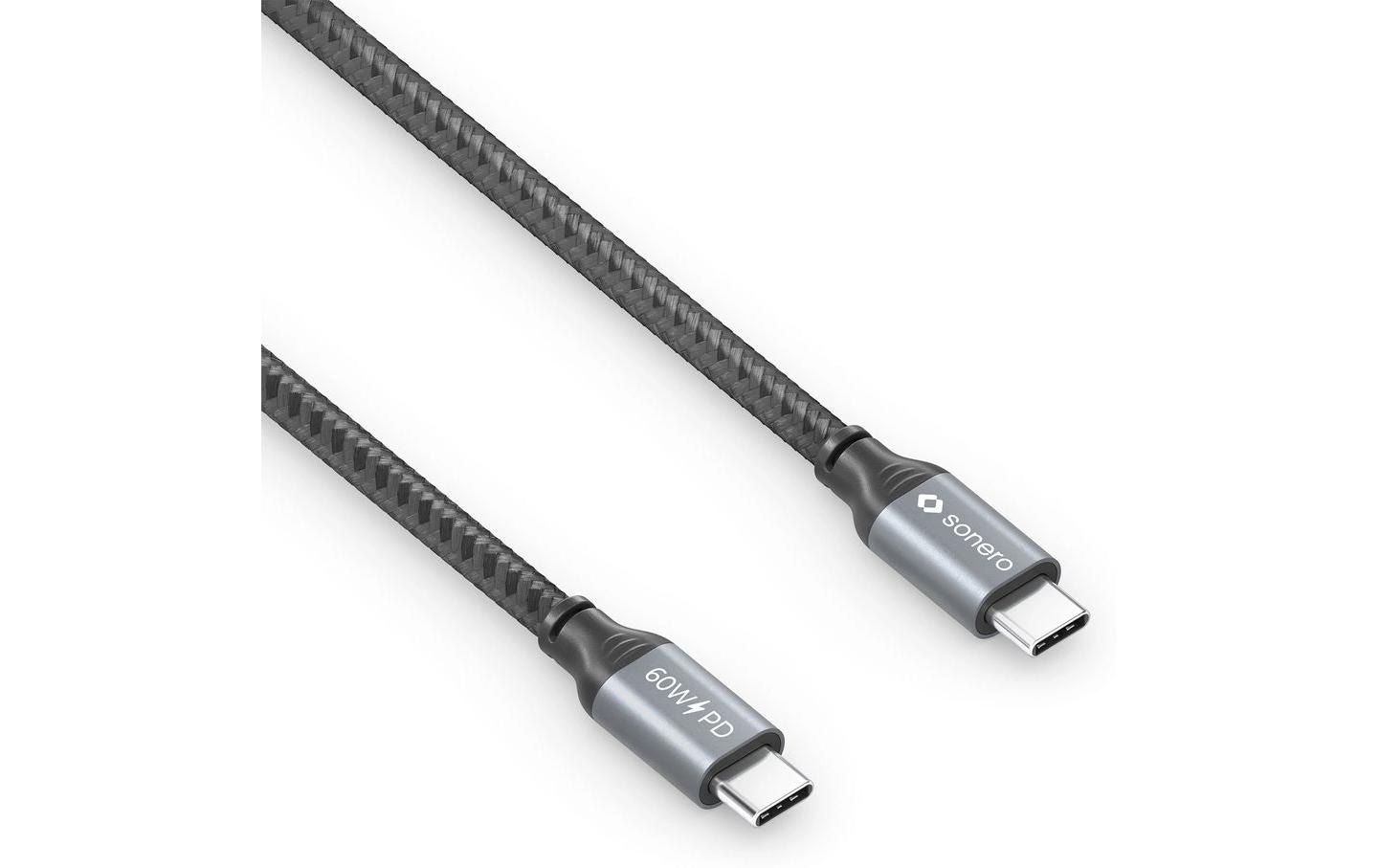 USB-Ladekabel USB C - USB C 3 mUSB-C auf USB-C Kabel - 2.0, 480 Mbps, 60W