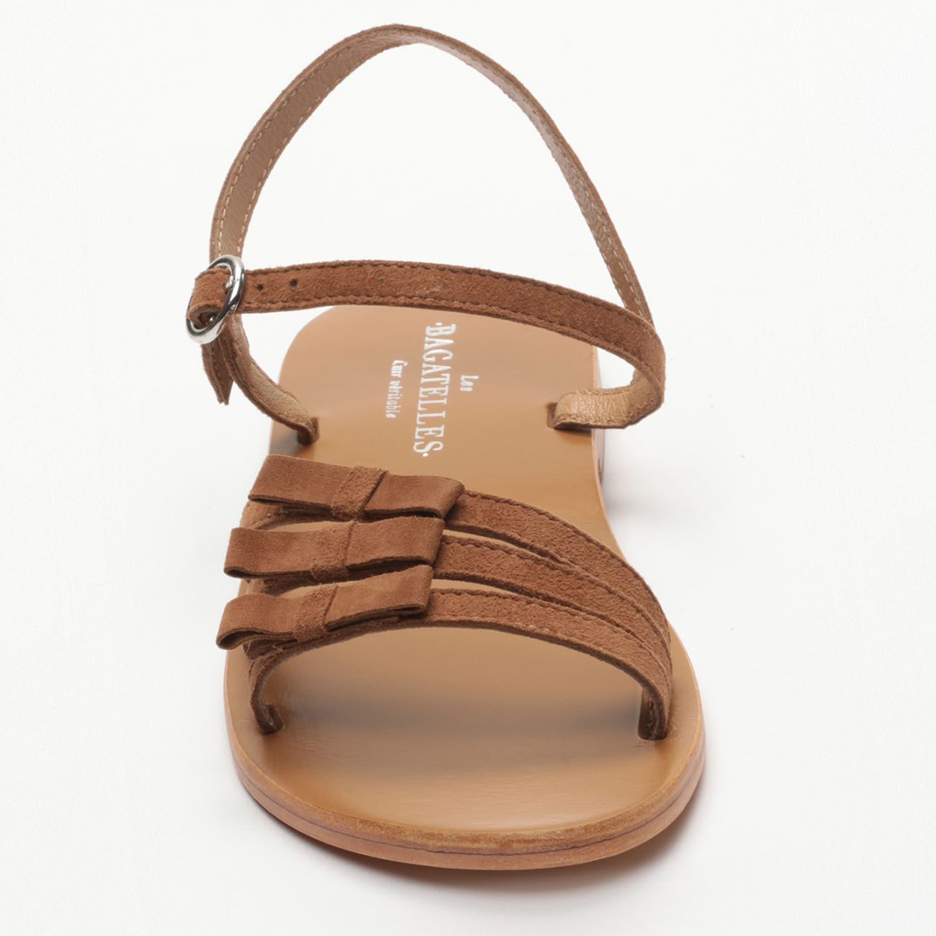Les Bagatelles Sandales en Cuir Chakori camel/marron