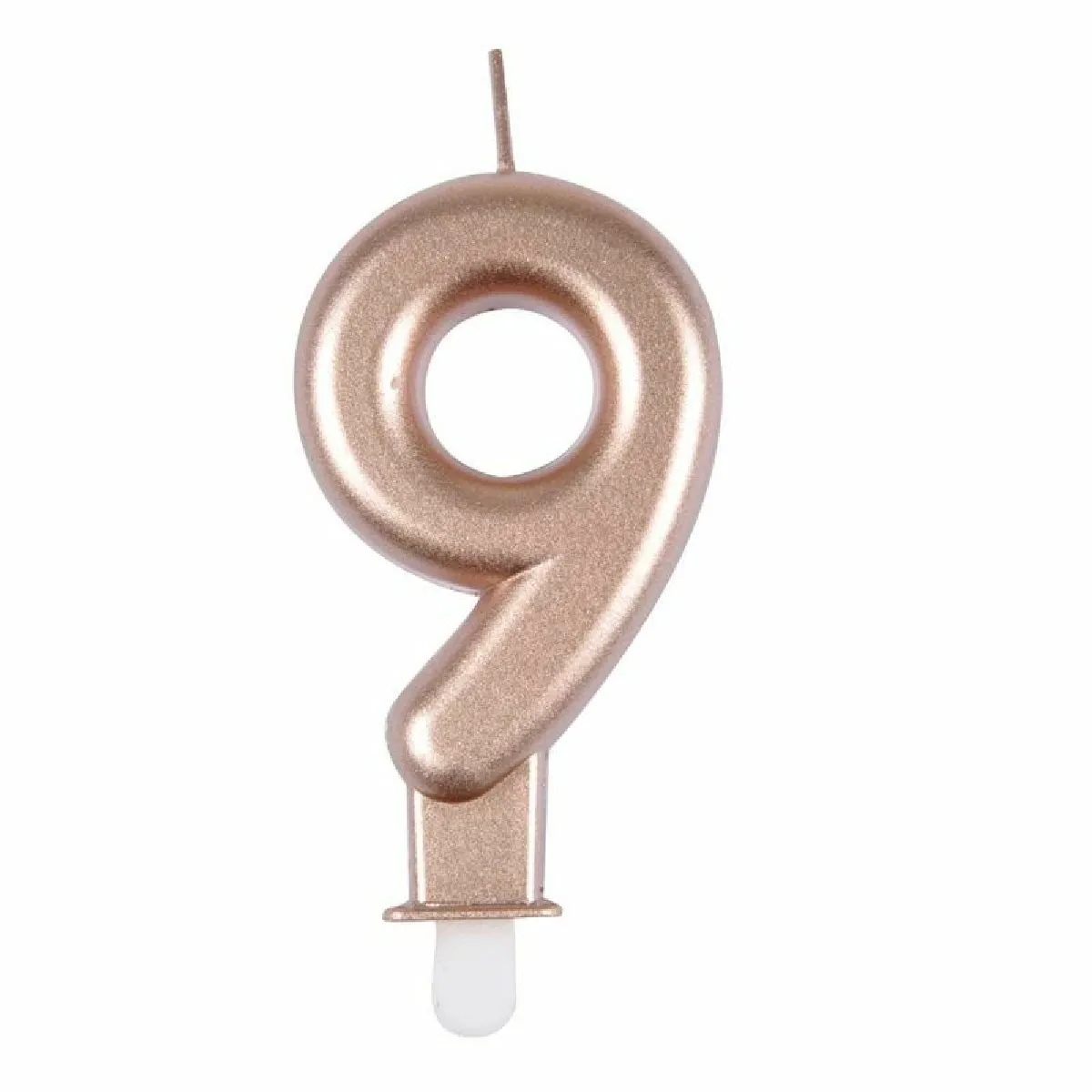 Paris Prix Bougie Anniversaire Chiffre 9 Rose Gold