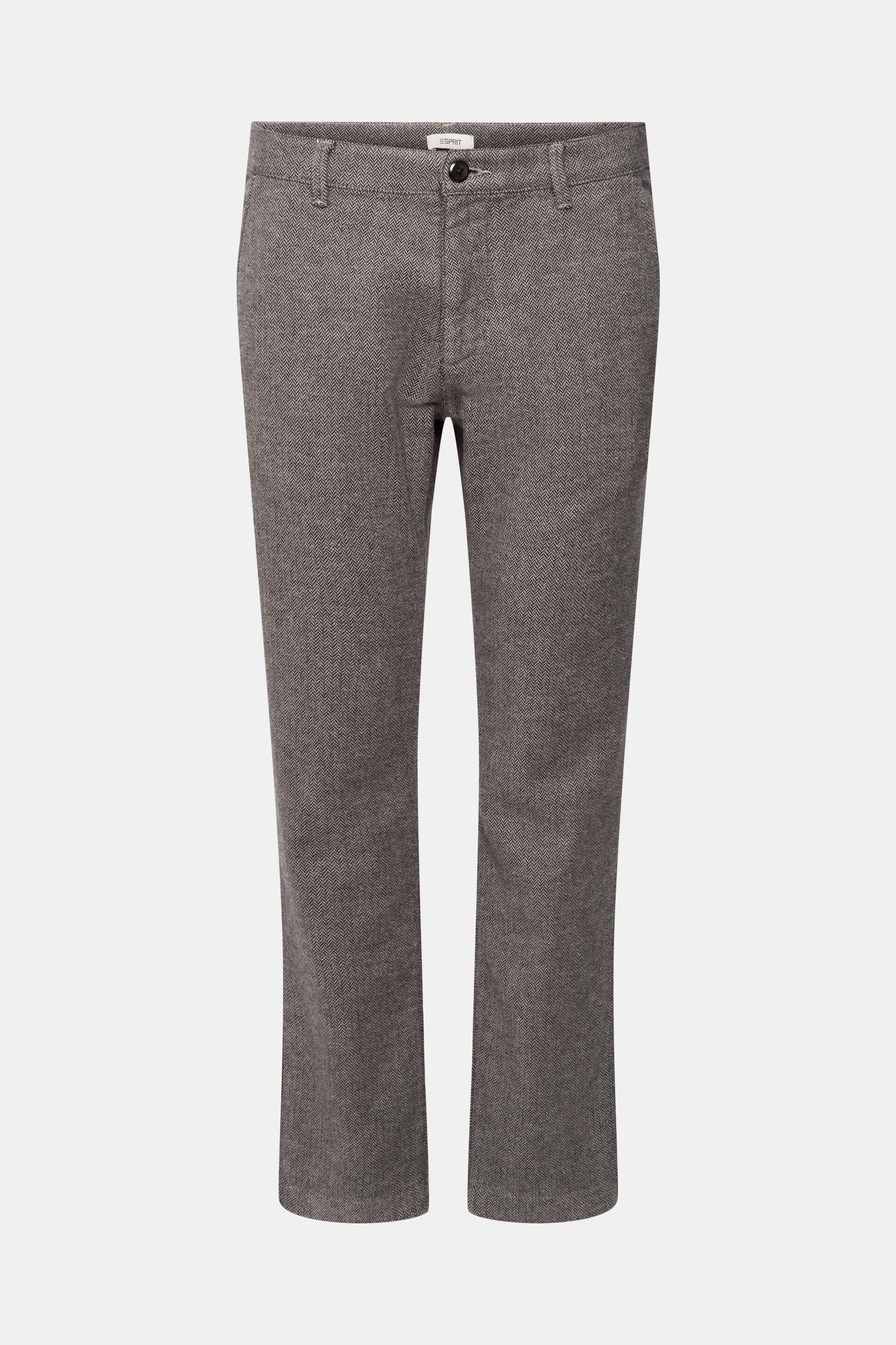 Pantalon slim à chevrons
