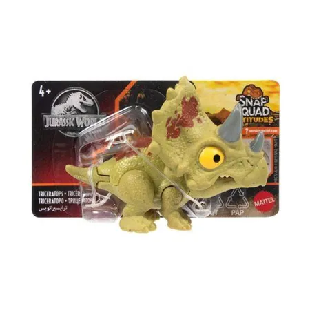 Mattel Jurassic World Schnapp-Dinos, Sammelfiguren mit Schnappfunktion, 1 Stück, 8-fach sortiert