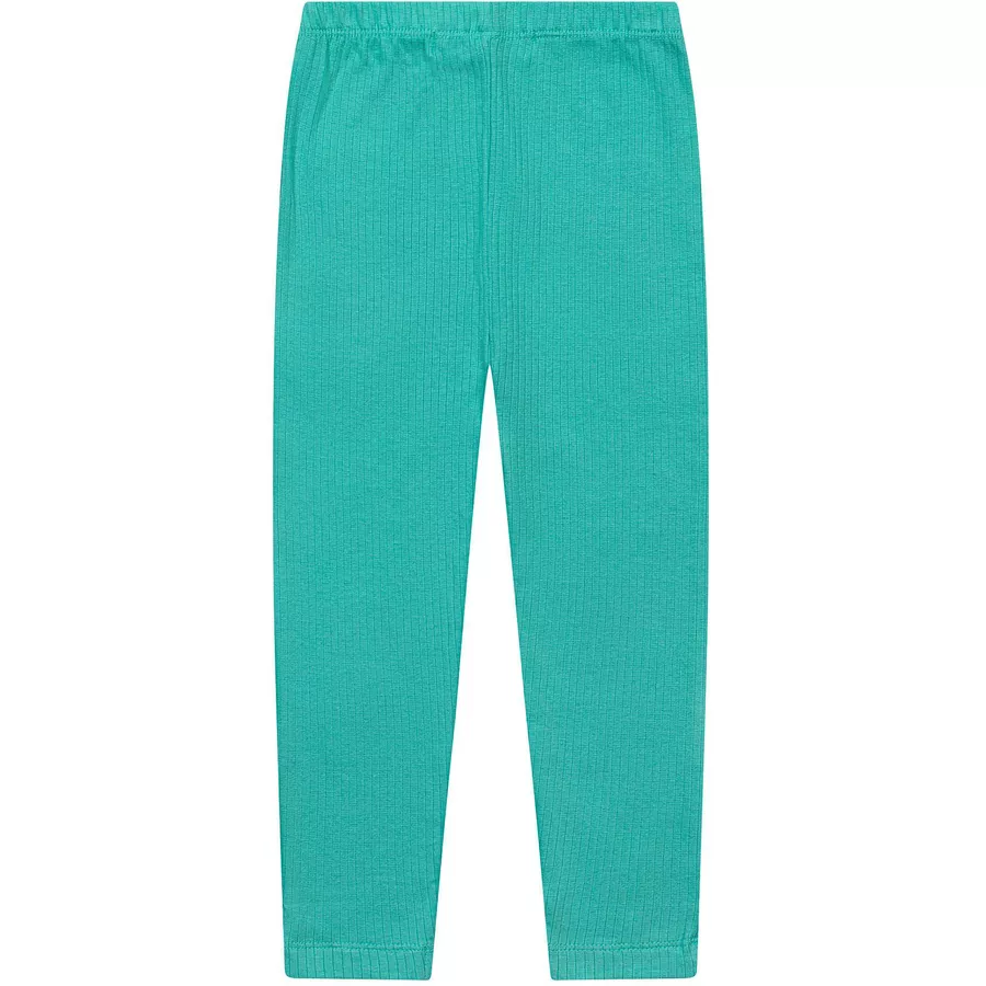 MINOTI Longsleeve und Leggings im Set CremeweißGrün