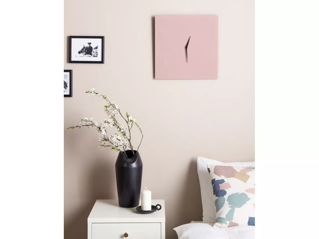 Horloge murale TOMAR 40 cm Métal Rose