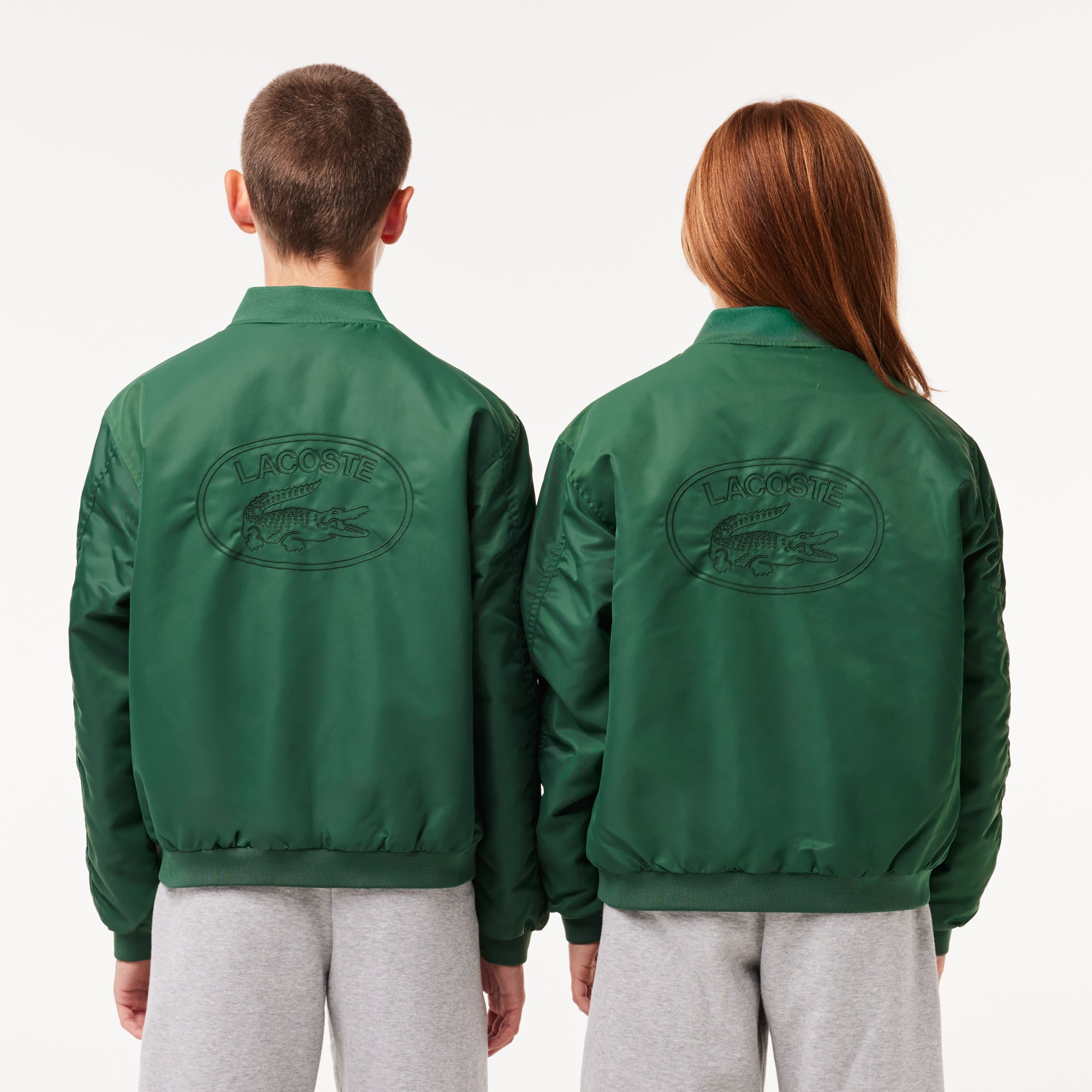 Blouson teddy enfant color-block Lacoste en nylon Manteaux & Blousons - Vert - Lacoste - Enfant