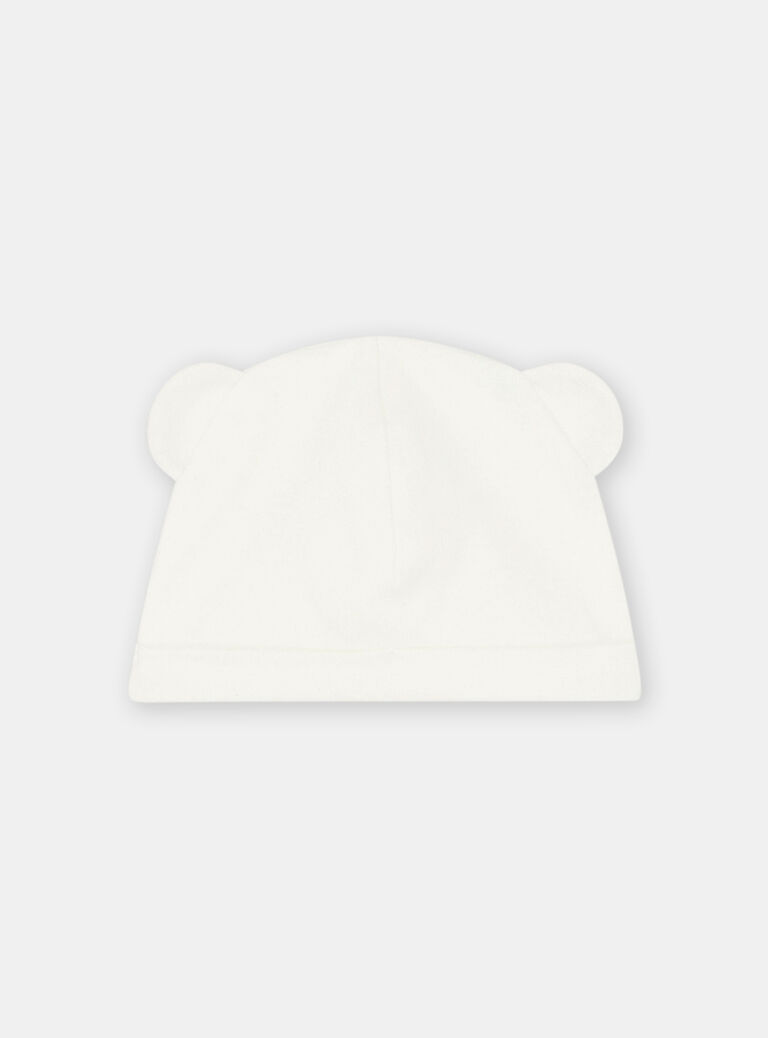 Bonnet de naissance blanc cassé