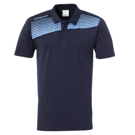 Polo Liga 2.0 Azul Marinho/Azul Claro Uhlsport