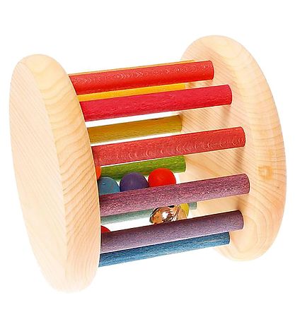 Grimms Holzspielzeug - Rassel - Mehrfarbig