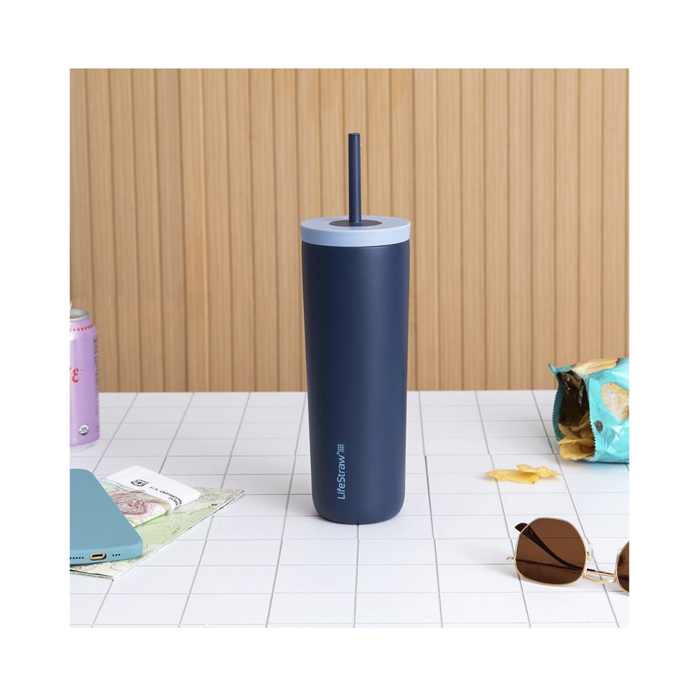 LifeStraw Tumbler Edelstahl-Wasserfilterbecher Aegean Seablue