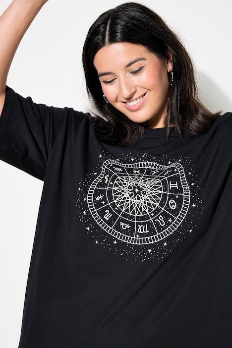 T-Shirt, oversized, Astro Print