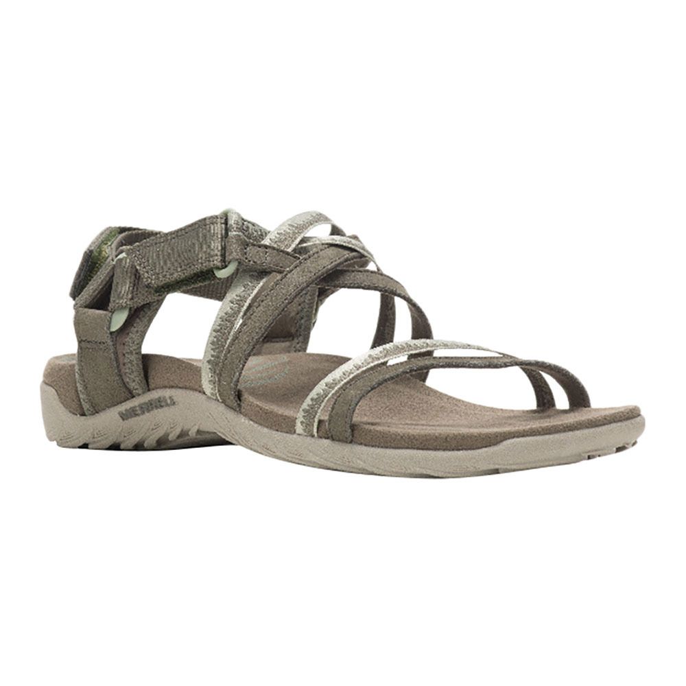 Merrell TERRAN 3 CUSH LATTICE - Sandales randonné Femme olive