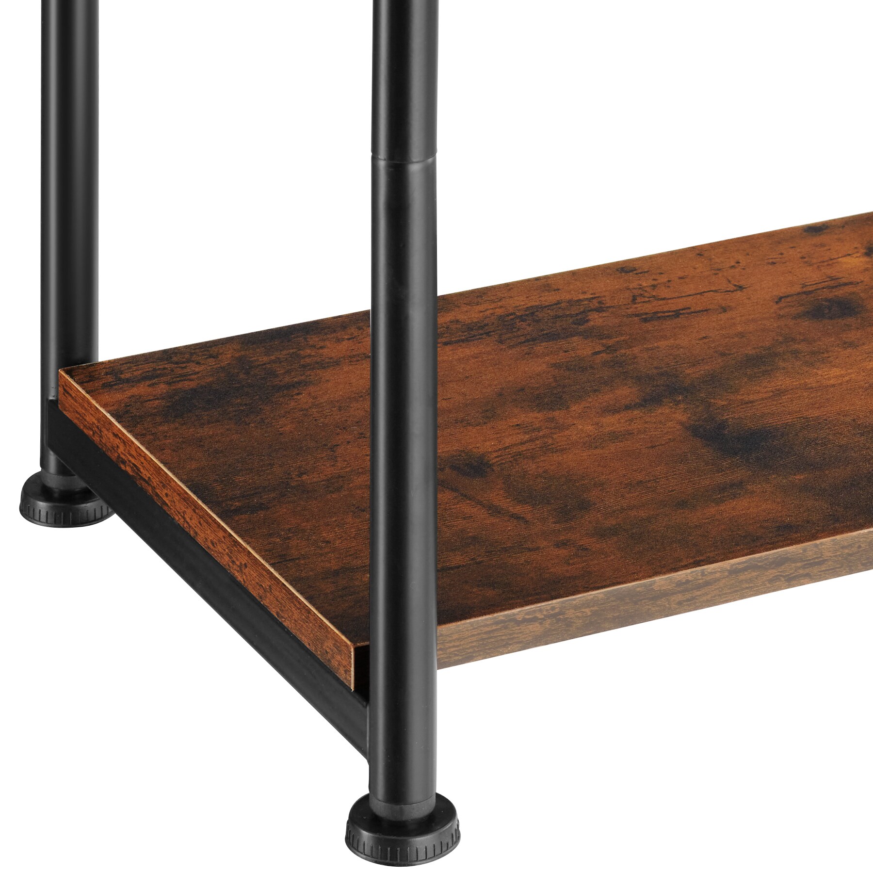 tectake® Beistelltisch, Industrial Style, mit 2 Ablagen, 38,5 x 30 x 51,5 cm