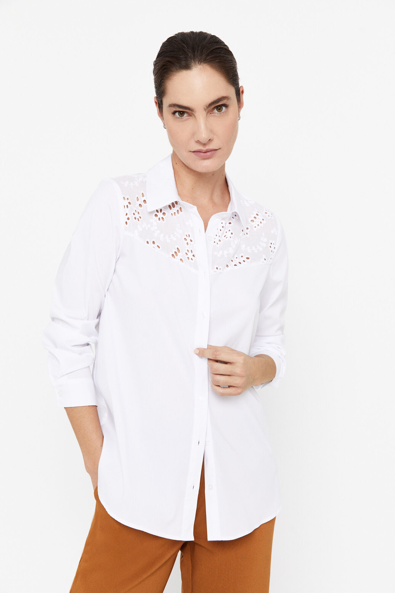 Camisa de algodão BCI - Branca